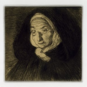 Bretonse vrouw, de lichten van Saint-Jean, 1911